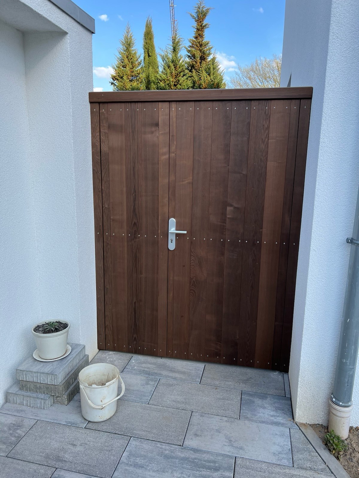 Garagentor Gartentür Thermoesche esche, Balkon, Terrasse & Garten, Tischlerei Giefer Brühl