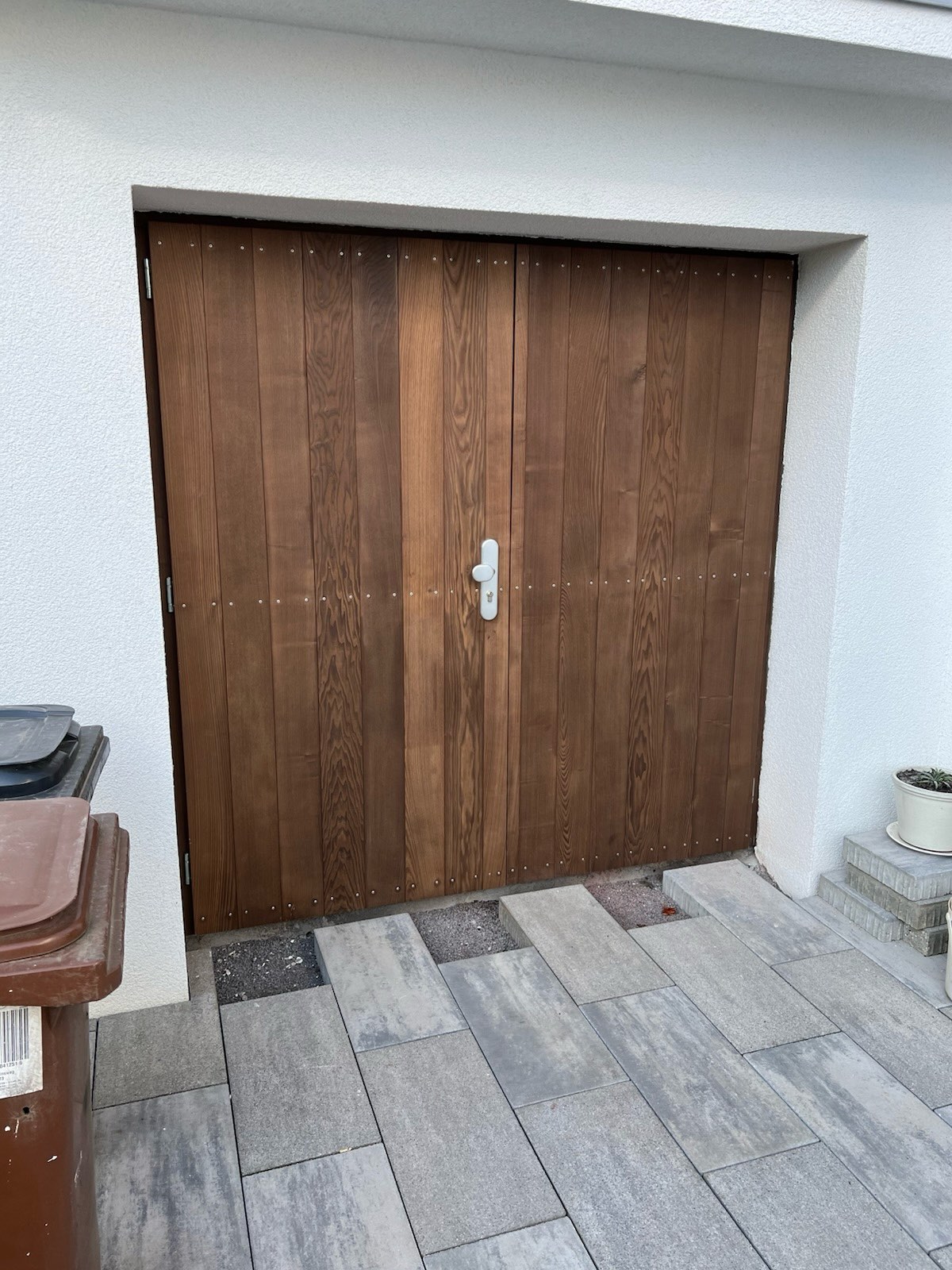 Garagentor Gartentür Thermoesche esche, Balkon, Terrasse & Garten, Tischlerei Giefer Brühl