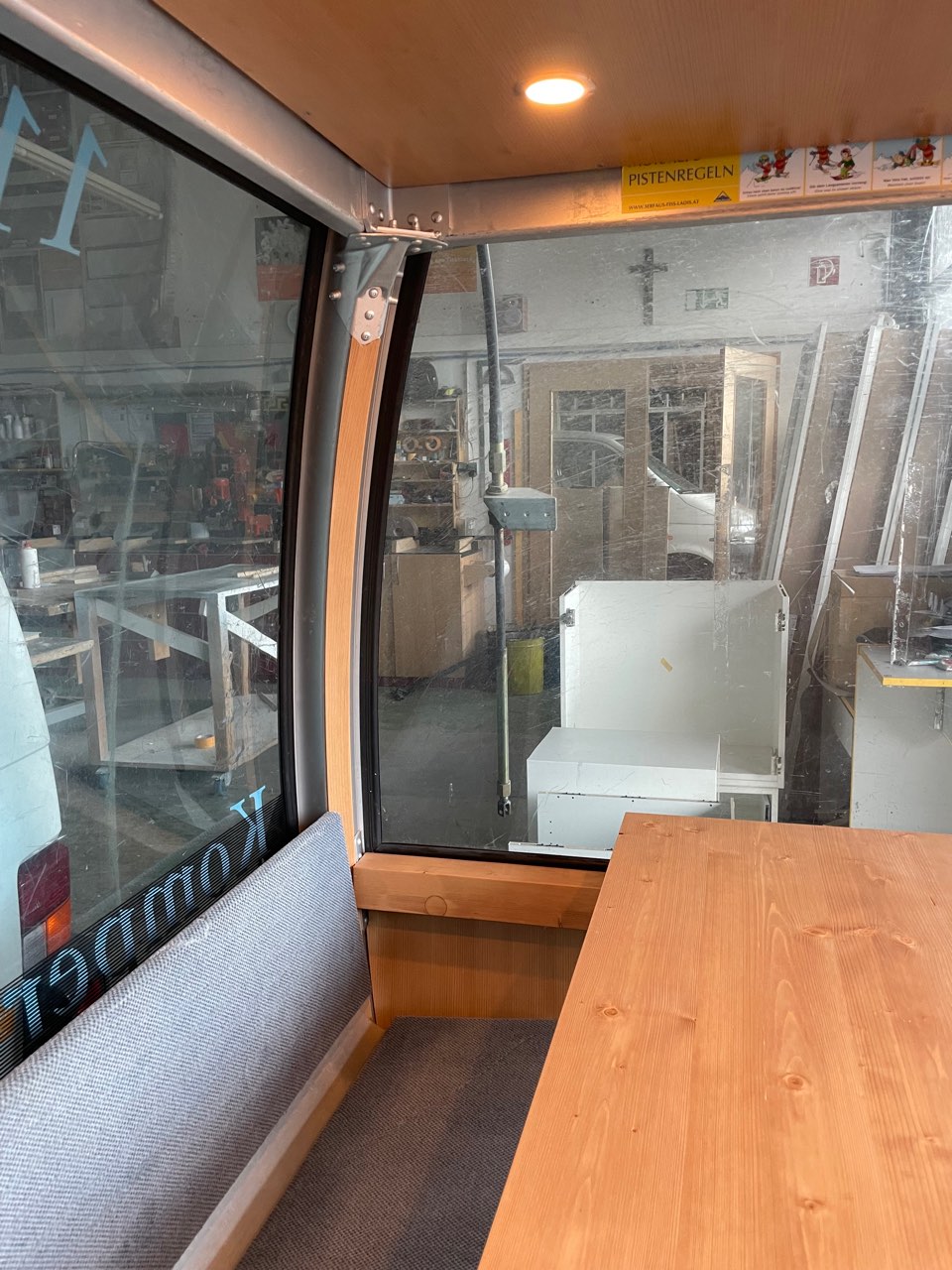 Seilbahn gondel innenausbau fichte tanne, Fahrzeug- & Yacht-Innenausbau, Tischlerei Giefer Brühl