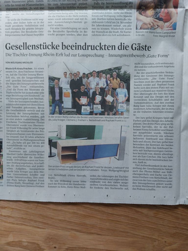 Gesellenstück Puzzle- und Esstisch von Jeremias Gebertz, Bild 13