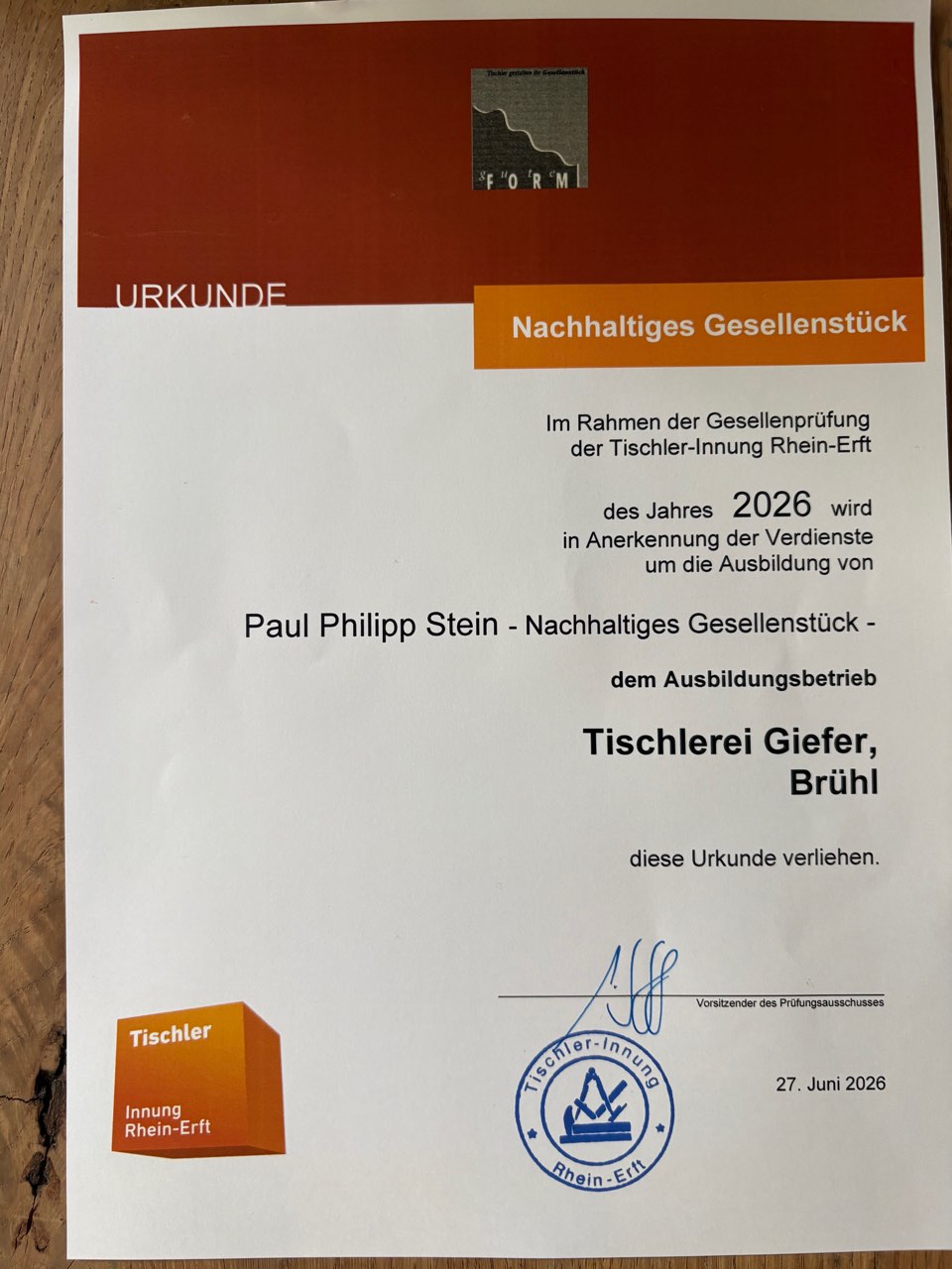Gesellenstück Nachhaltiges Bett aus heimischer Esche von Philipp Stein, Bild 13