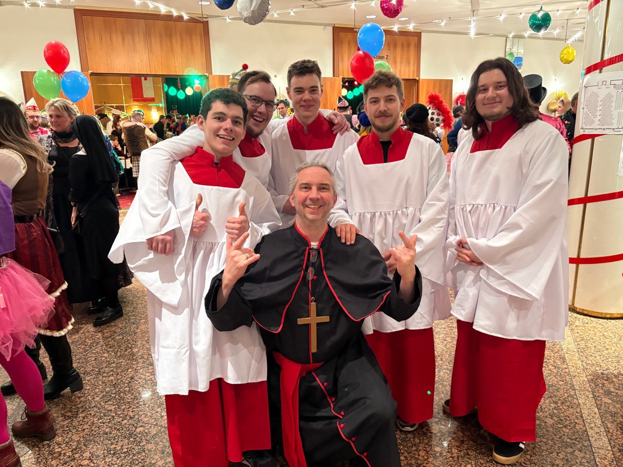 Das Team an Karneval 2026 im Christallsaal