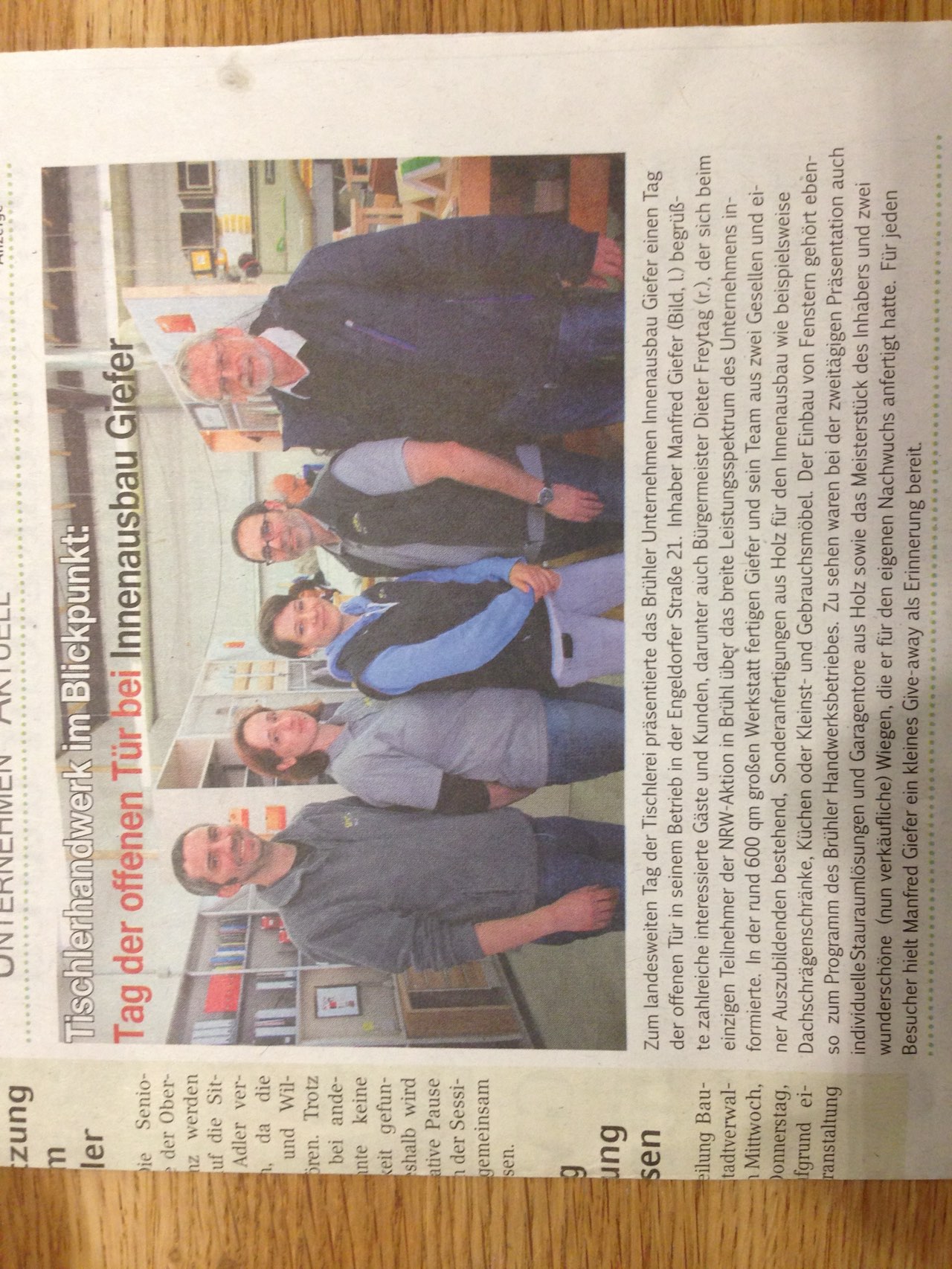 Tag des Tischlers 2014: offene Werkstatt, Bild 2