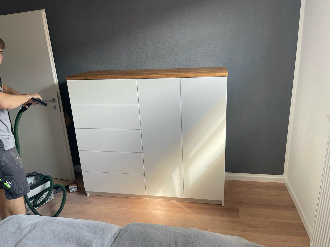 Schlafzimmer Kommode Weißlack eiche geölt Schubläden Türen, Schrankwände & Einbauschränke, Tischlerei Giefer Brühl