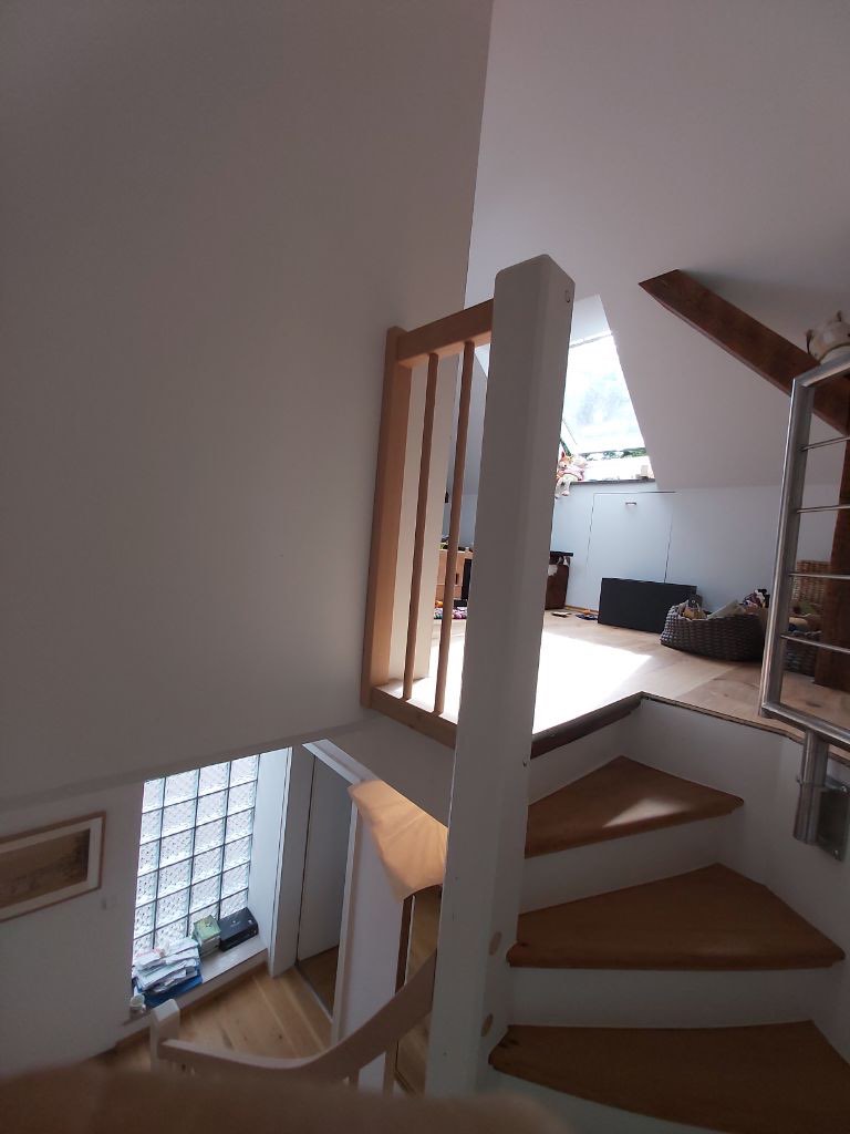 Treppengeländer Freigeländer buche, Treppenbau, Tischlerei Giefer Brühl